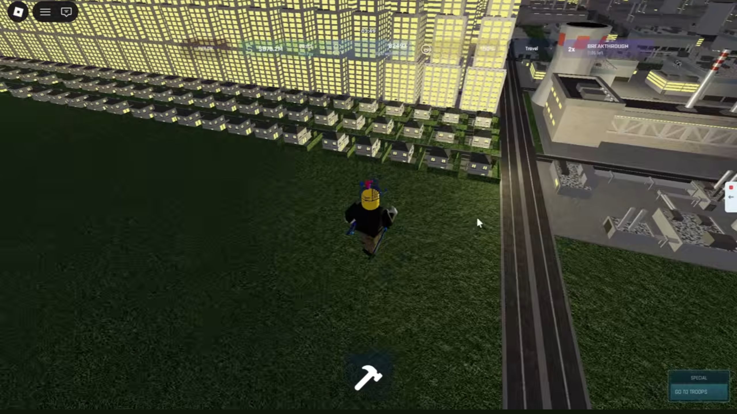 Residential streets in YellowHeadVin's recorded Build and Conquer city